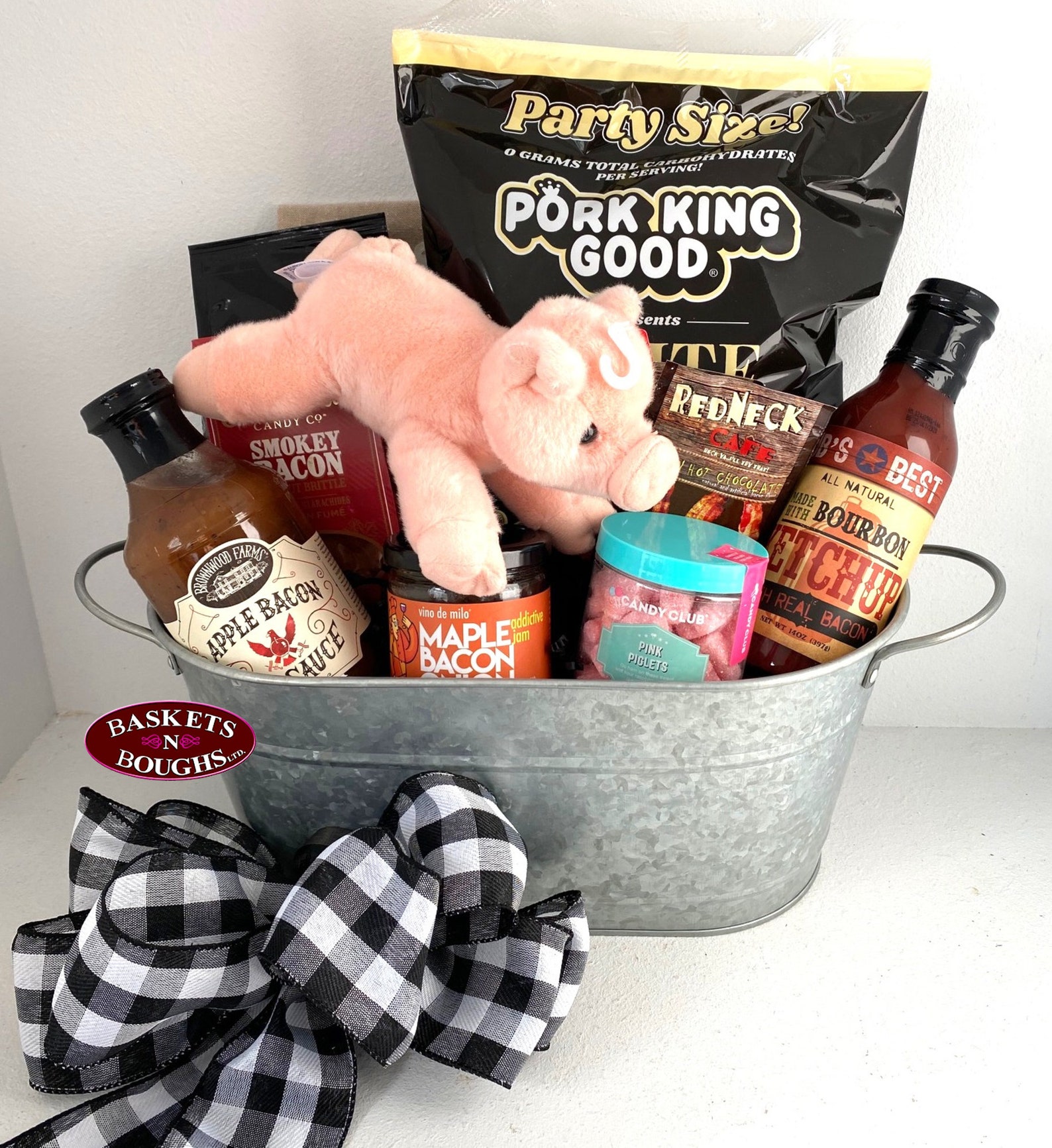 Deluxe Bacon Lovers Gift Basket Tasty Bacon Gift Basket Etsy