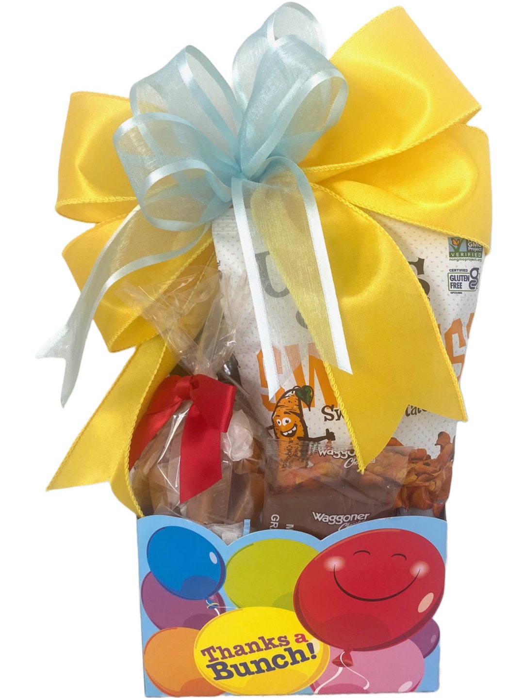 Thank You Gift Basket Box Thanks a Bunch Gift Box Client Etsy