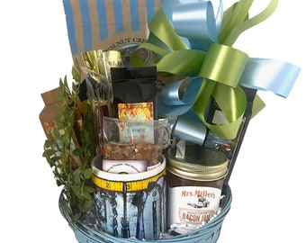 Mens Gift Basket, Gifts for Him, Birthday Gift for Guys, Coffee Gift Basket, Thank You Gifts for Guys