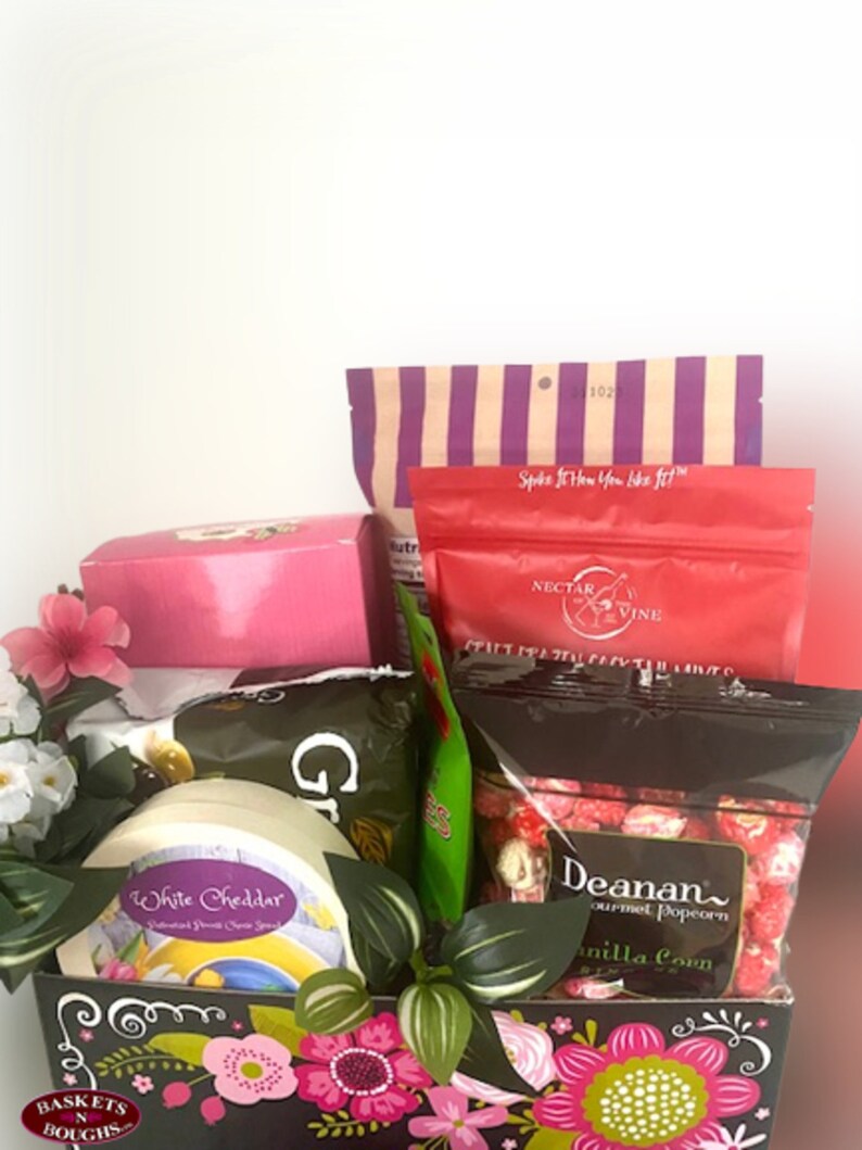 Spring Gift Basket Chalkboard Design Gift Basket Spring Etsy