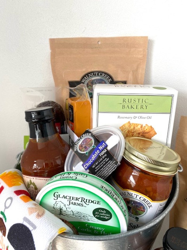 BBQ Bucket Gift Basket Fathers Day BBQ Gift Basket Birthday Etsy