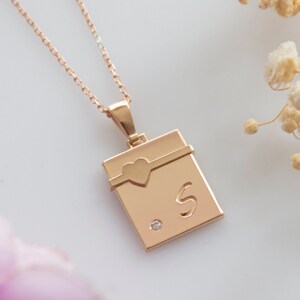 Collares con nombre y letras de oro macizo, personalizados, collares con nombre, collares con nombre personalizados, regalo para damas de honor