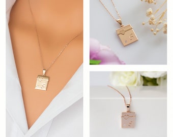 Solid Gold, Name Letter Necklaces, Personalized, Name Necklace, Custom Name Necklace, Bridesmaids Gift