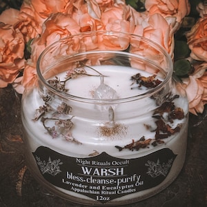 Spell Candle: Purify. Cleanse. Bless.