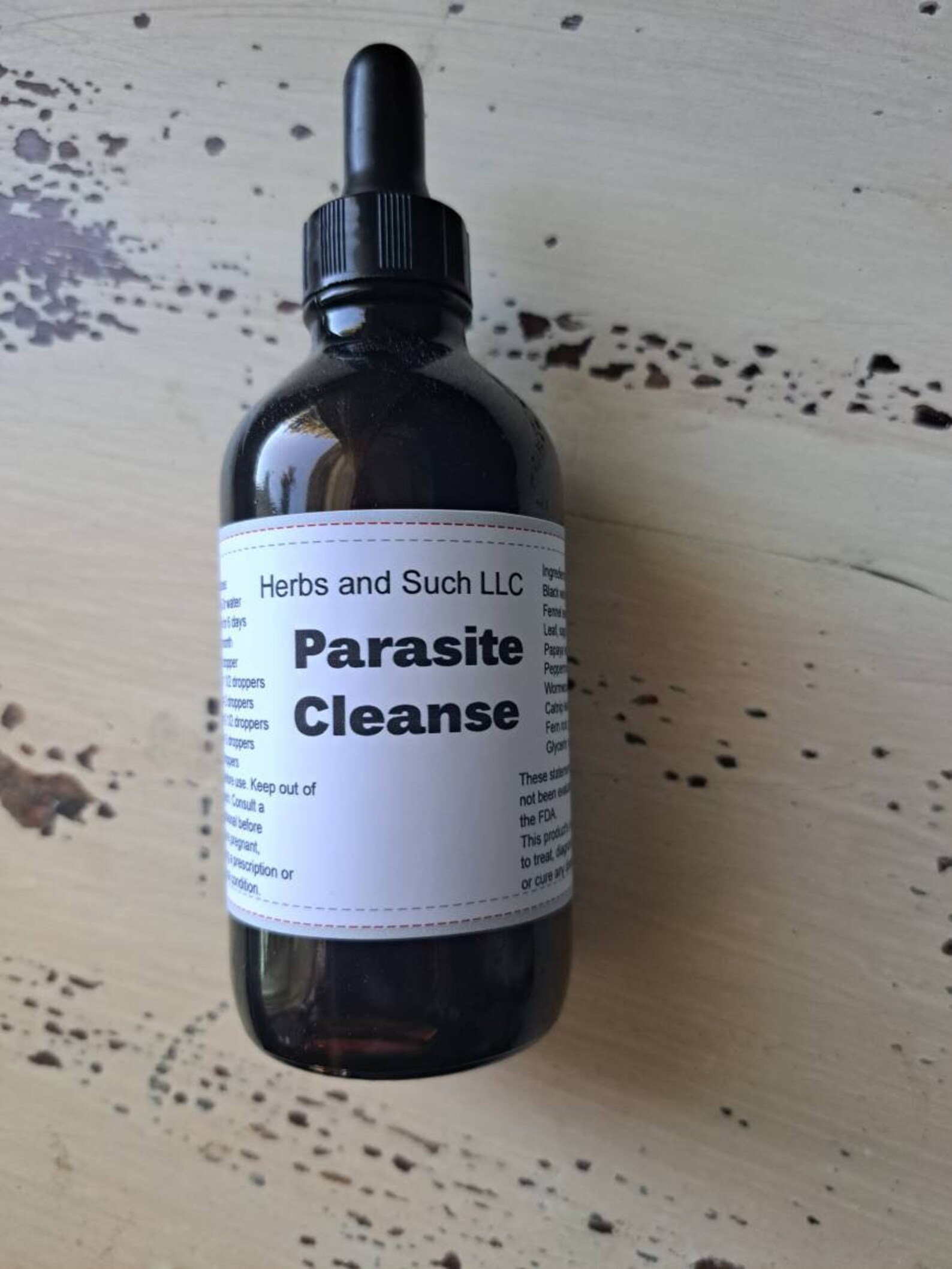 4 Oz Parasite Cleanse Tincture/ Wormwood Leaf, Blackwalnut Hulls,fennel ...