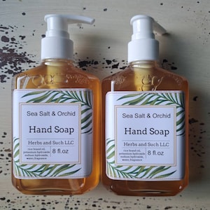 Liquid Hand Soap/Sea Salt & Orchid scent