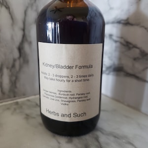 4 oz /Kidney/Bladder Tincture