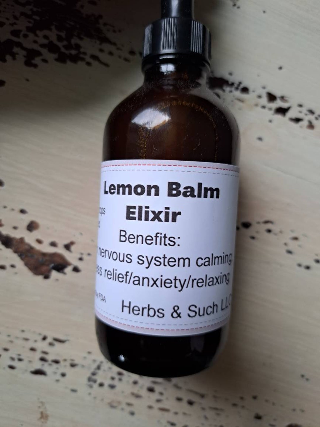 4 Oz /lemon Balm Elixir/ Lemon Balm,vodka, Local Raw Honey - Etsy