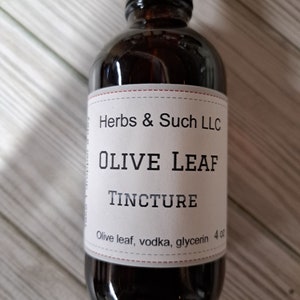 4 oz/ Olive Leaf Tincture