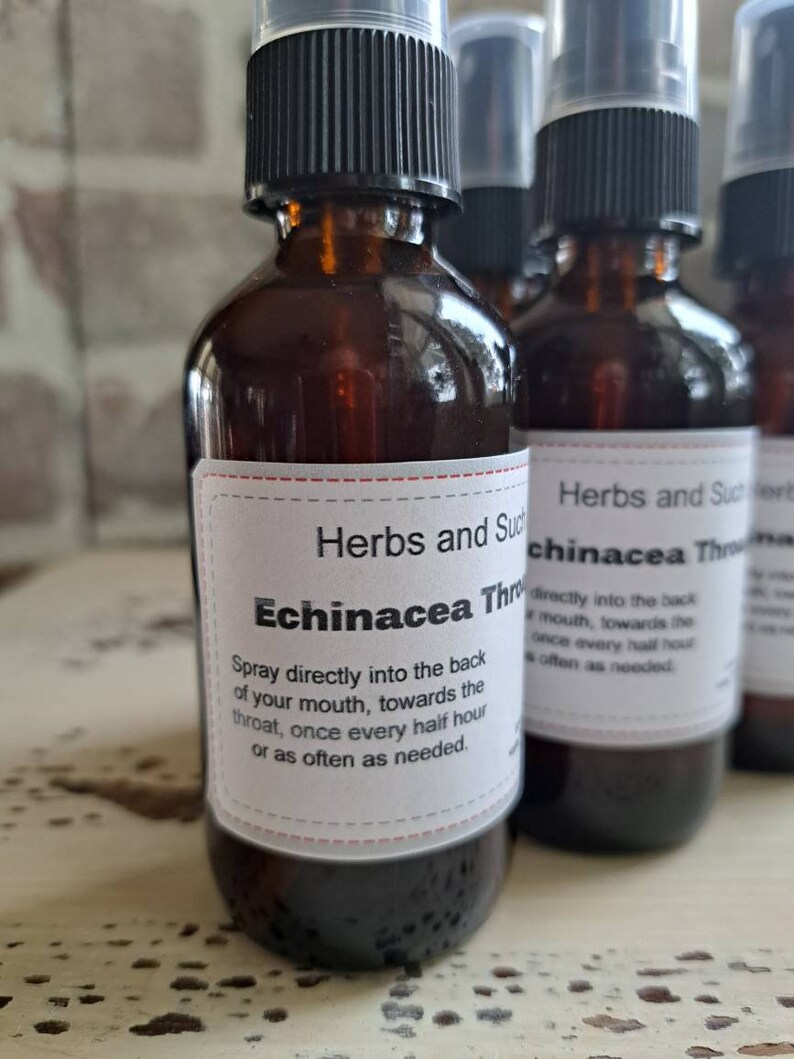 2 Oz /echinacea Throat Spray/sore Throat Spray Etsy
