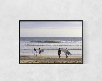 Photography Print High Quality Lustre Paper Surf Poster Women Surfing