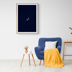 Photography Print High Quality Lustre Paper Moon Crescent Wall Print image 2