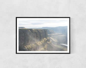 Photography Print High Quality Lustre Paper Cliffs Foggy