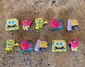 croc charms spongebob