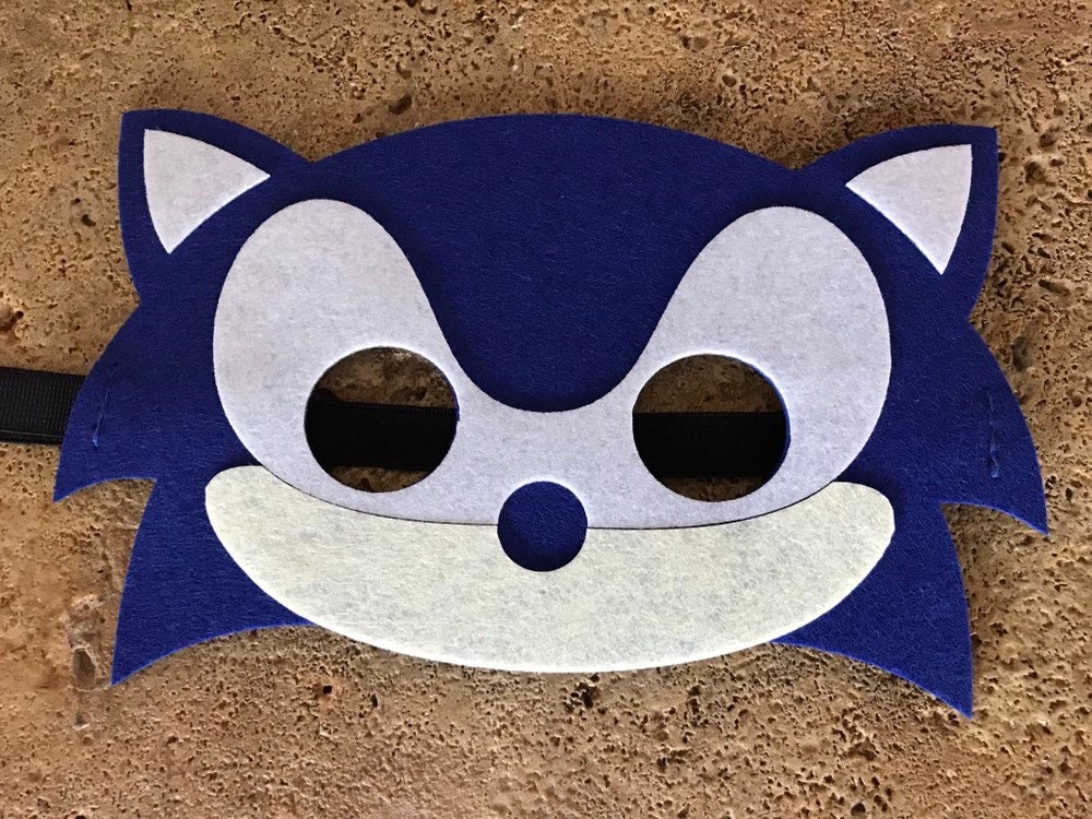Sonic Mask Printable Template