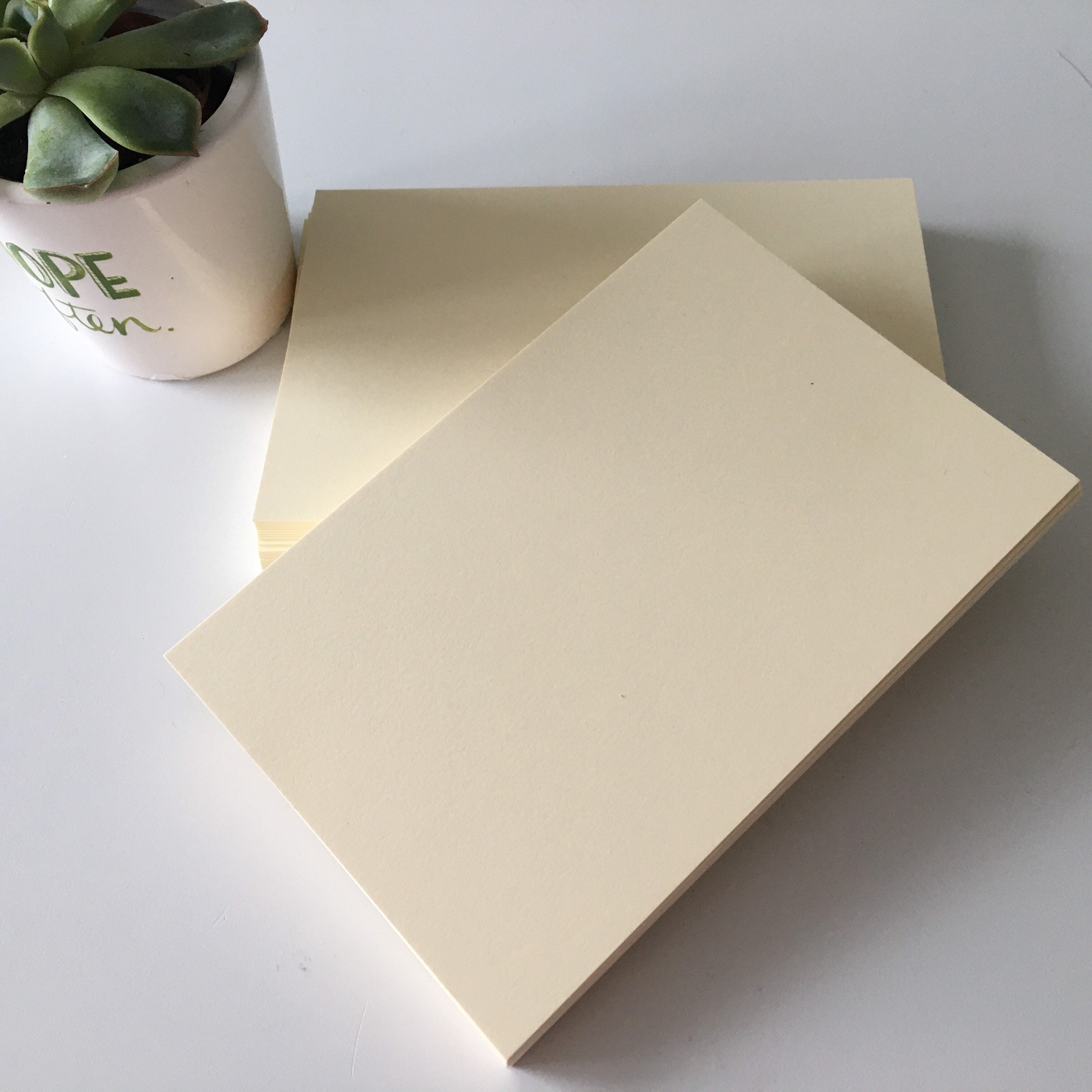 Ivory cardstock in set of 25 50 100 4x5.5 4x6 5x7 5x8 Etsy