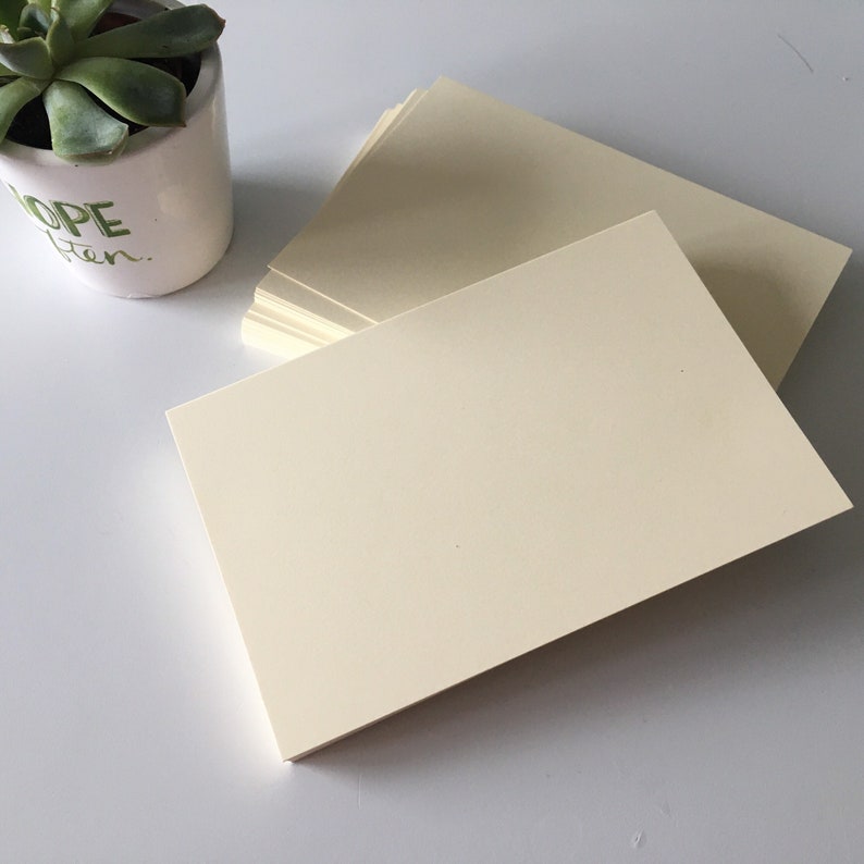 Ivory cardstock and envelopes 25 50 100 4x5.5 4x6 and 5x7 Etsy