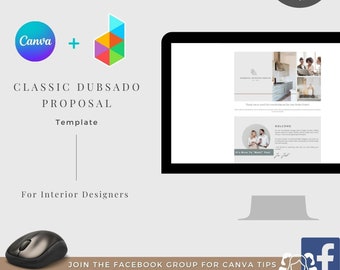 Classic Dubsado Proposal Template for Interior Designers | Canva Templates