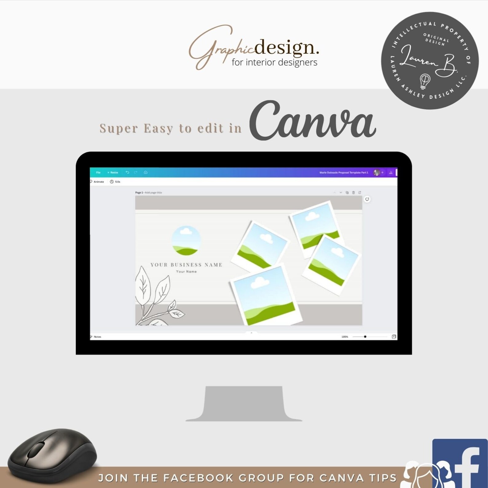 Marie Dubsado Proposal Template for Interior Designers Canva Etsy