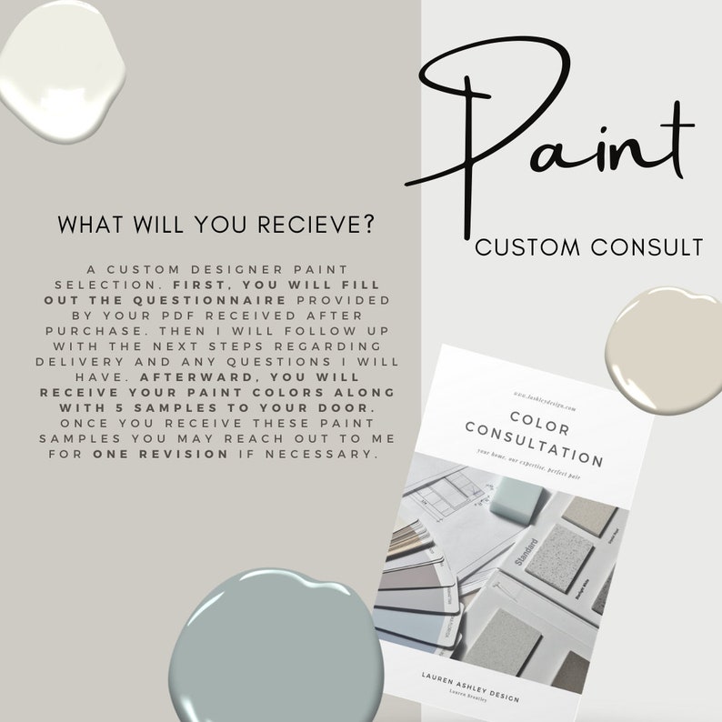 Custom Paint Color Consultation Paint Consultation Paint Etsy