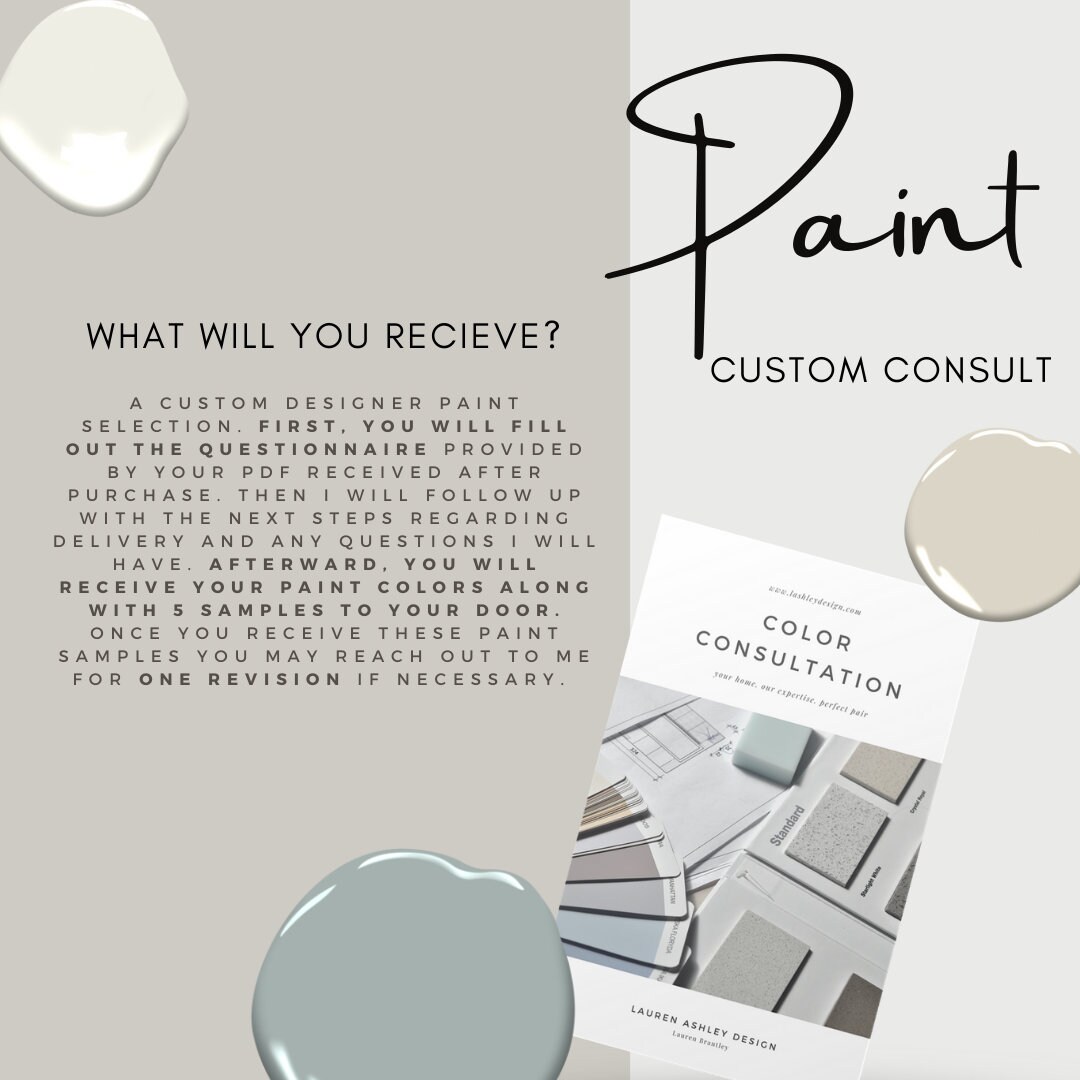 Custom Paint Color Consultation Paint Consultation Paint Etsy