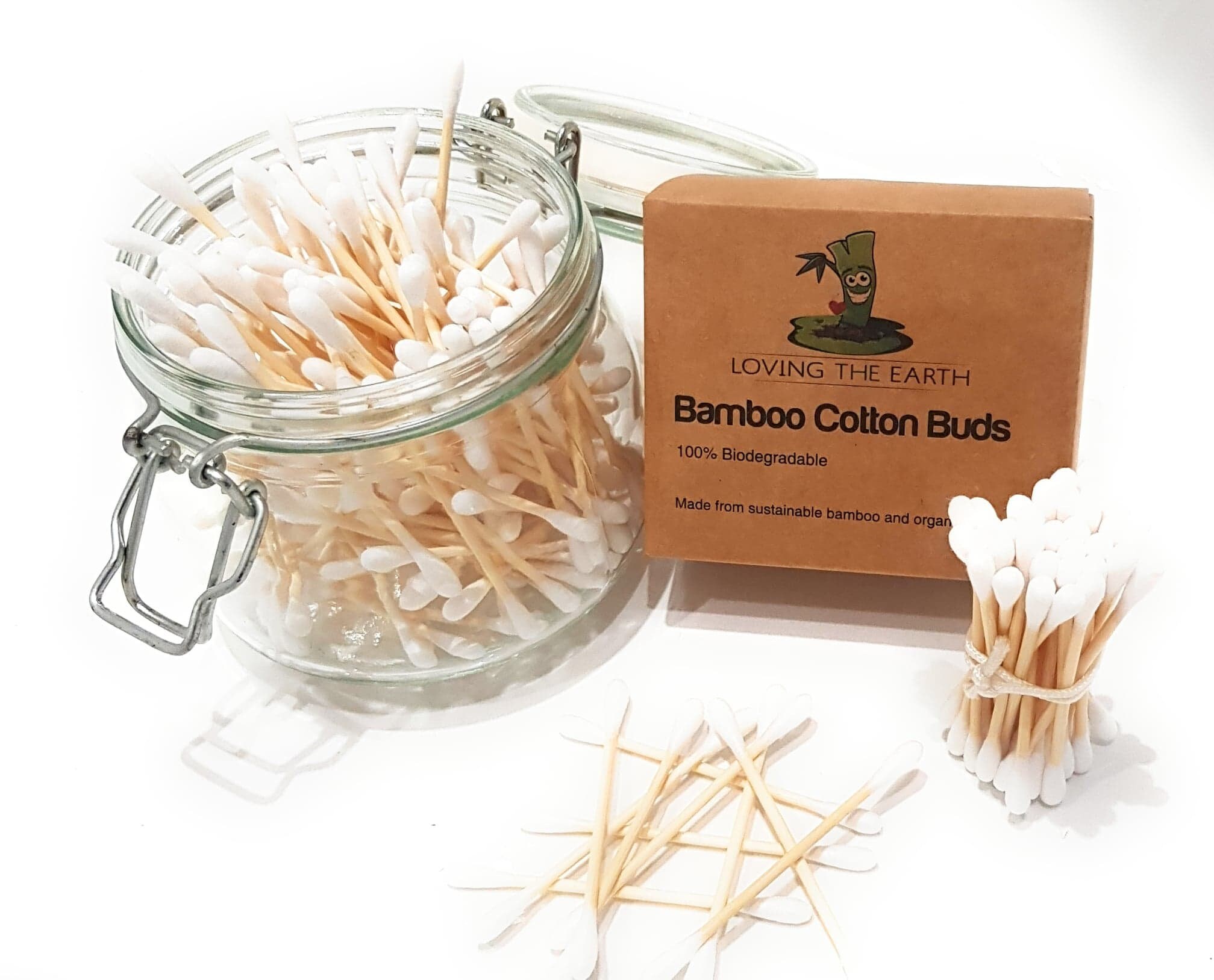 800 4 Boxes Bamboo Cotton Buds Cotton Swabs Made From Etsy