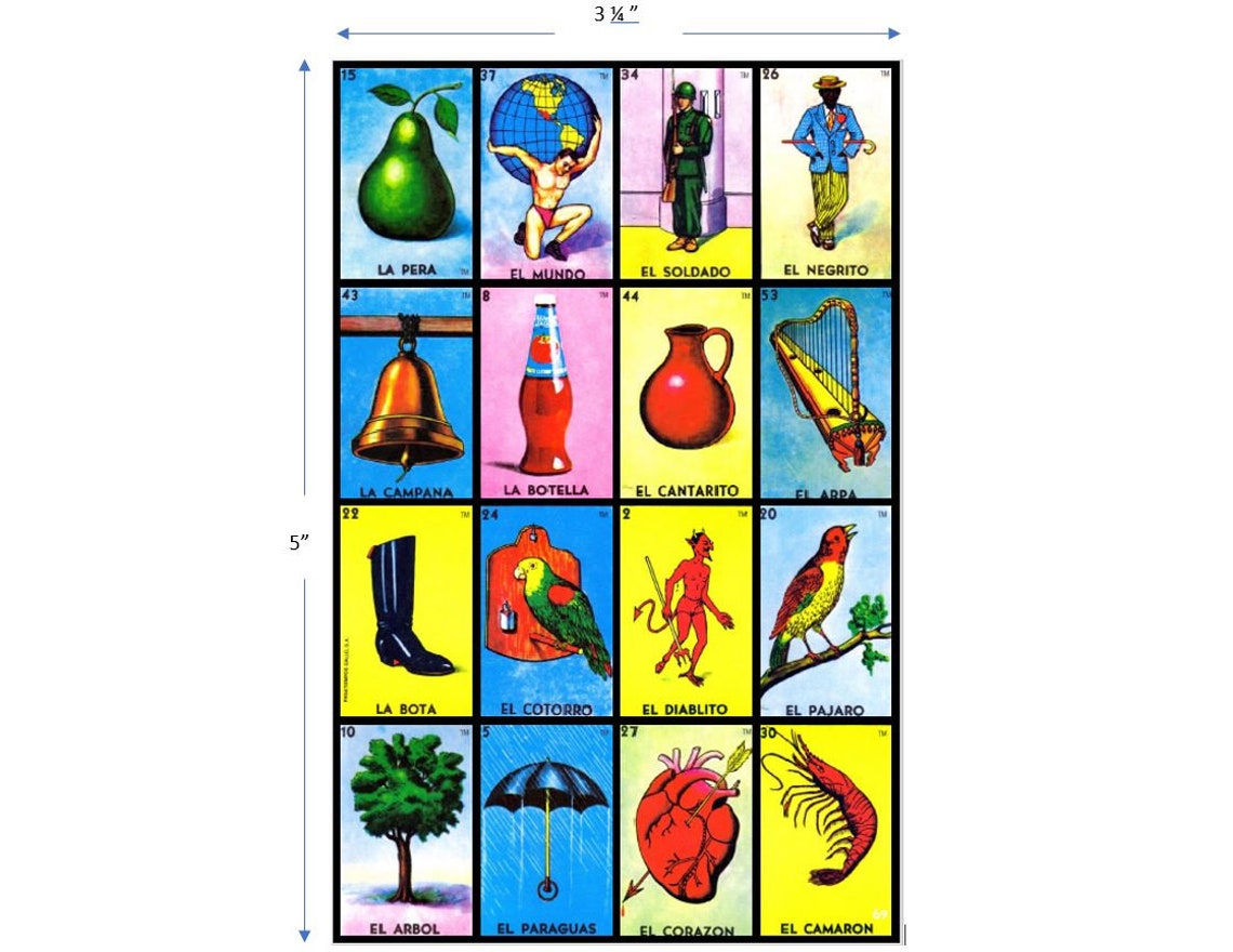 100 Mini Loteria Playing Cards - Il 1140xN.6091243486 2m42 