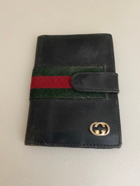 Gucci Credit Card Wallet in Black Leather 