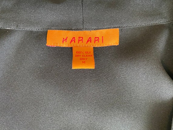 Harari sheer burn-out overlay silk chiffon over s… - image 2