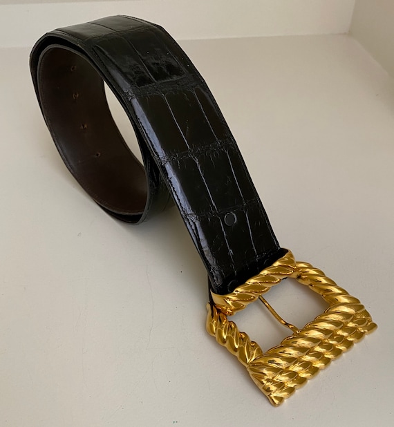 Klienburg Sherrill Rich and Elegant American Alligator Belt  display picture 2