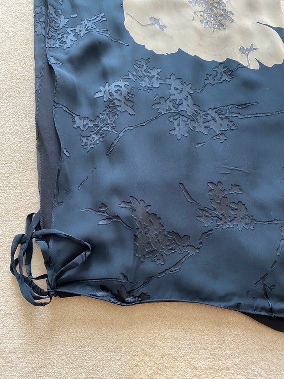 Harari sheer burn-out overlay silk chiffon over s… - image 3