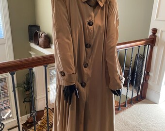 Erving Samuel micro fiber, single breasted long trench coat