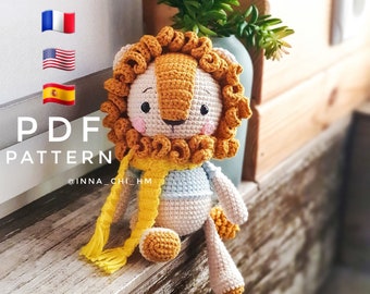 Amigurumi Lion Crochet Pattern: Toy Tutorial (PDF)