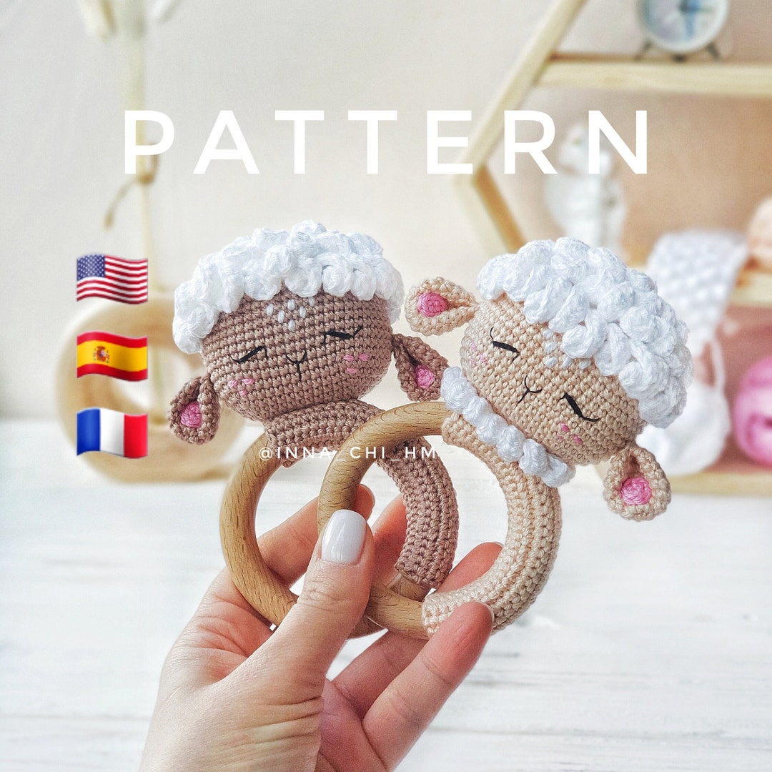 Spanish Rattle Crochet Lamb Rattle Pattern | PDF English, French, Spanish - Etsy