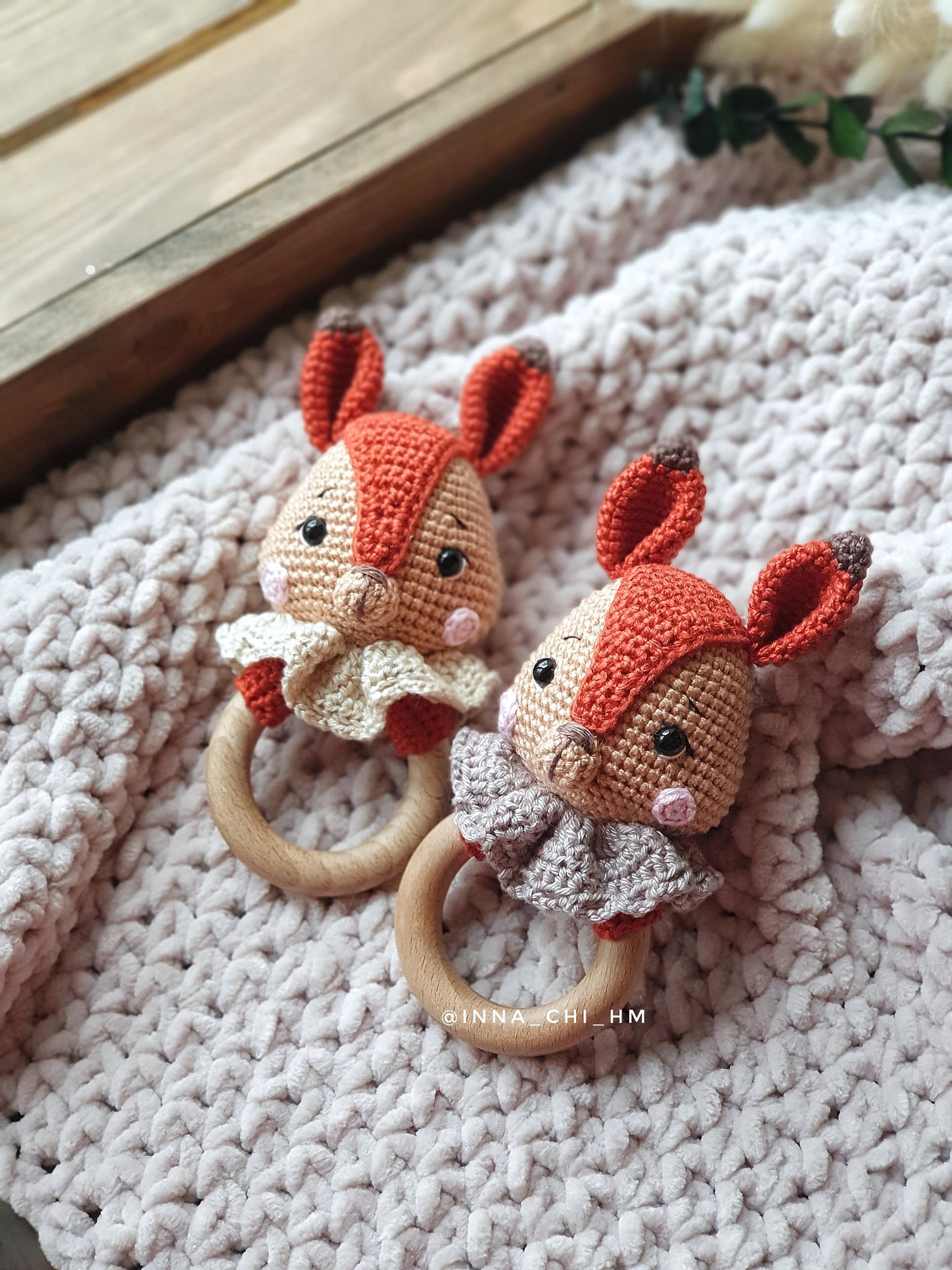 PATTERN ONLY Squirrel Baby Rattle Squirrel Amigurumi Toy Etsy