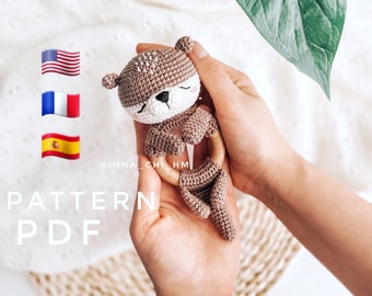 Crochet Otter Rattle Pattern: Amigurumi Toy Tutorial (PDF Pattern)