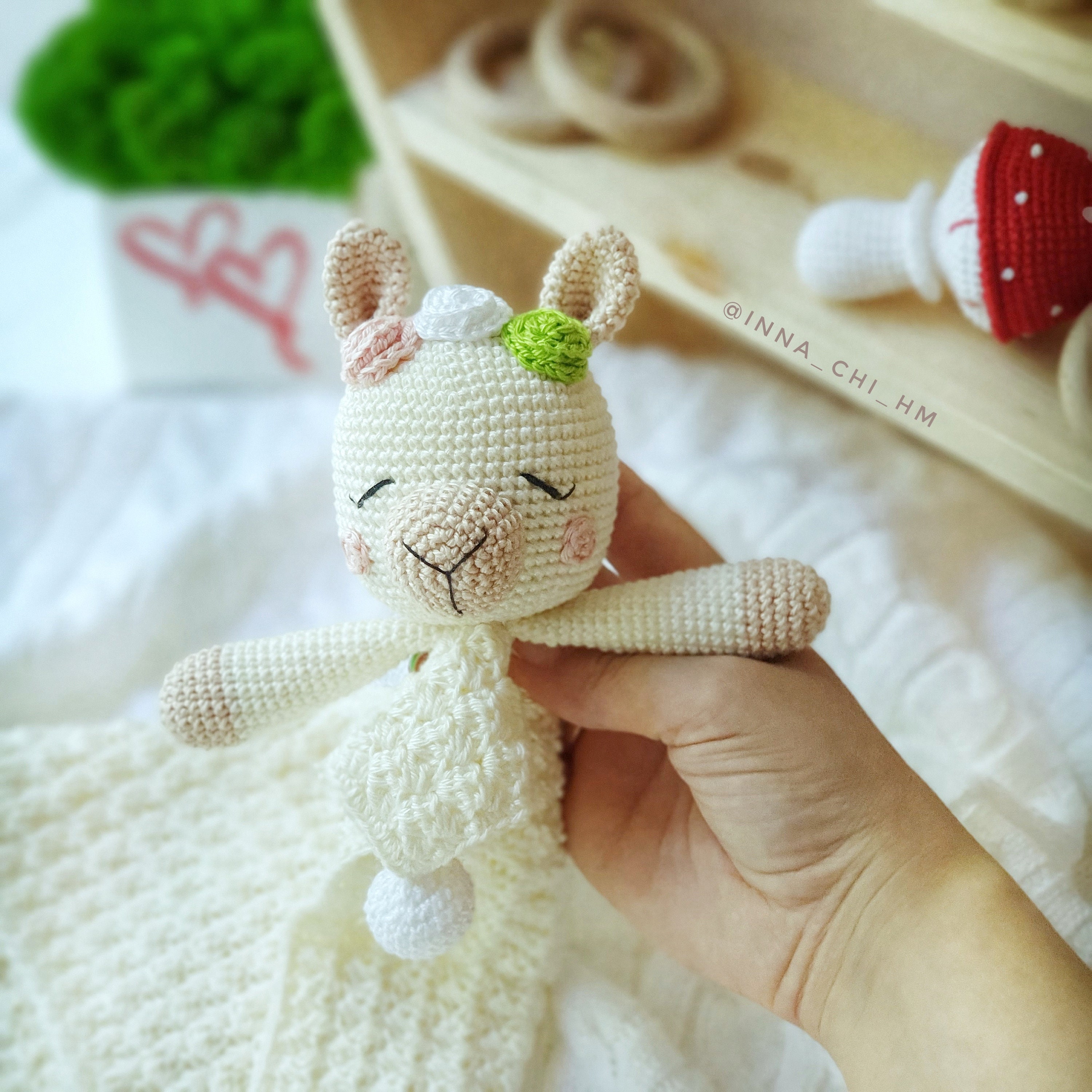 PATTERN ONLY Llama Lovey Blanket Llama Baby Security Blanket Llama Snuggler PDF Crochet Tutorial in English Spanish Etsy Canada