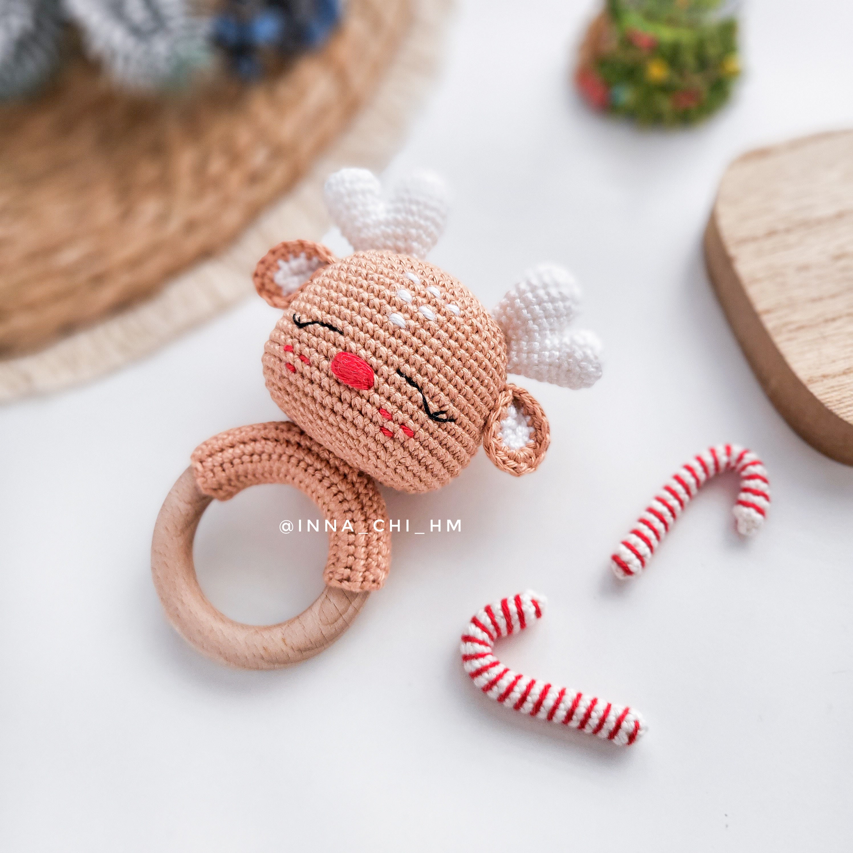 Reindeer Rattle Crochet Pattern: Deer Amigurumi Toy (PDF) - Etsy