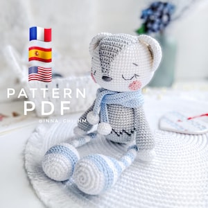 Polar Bear Virkmönster: Amigurumi Toy (PDF)