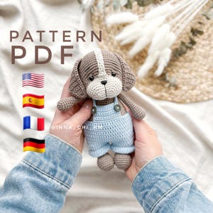 Crochet Puppy Pattern: Amigurumi Dog Toy (PDF Pattern)