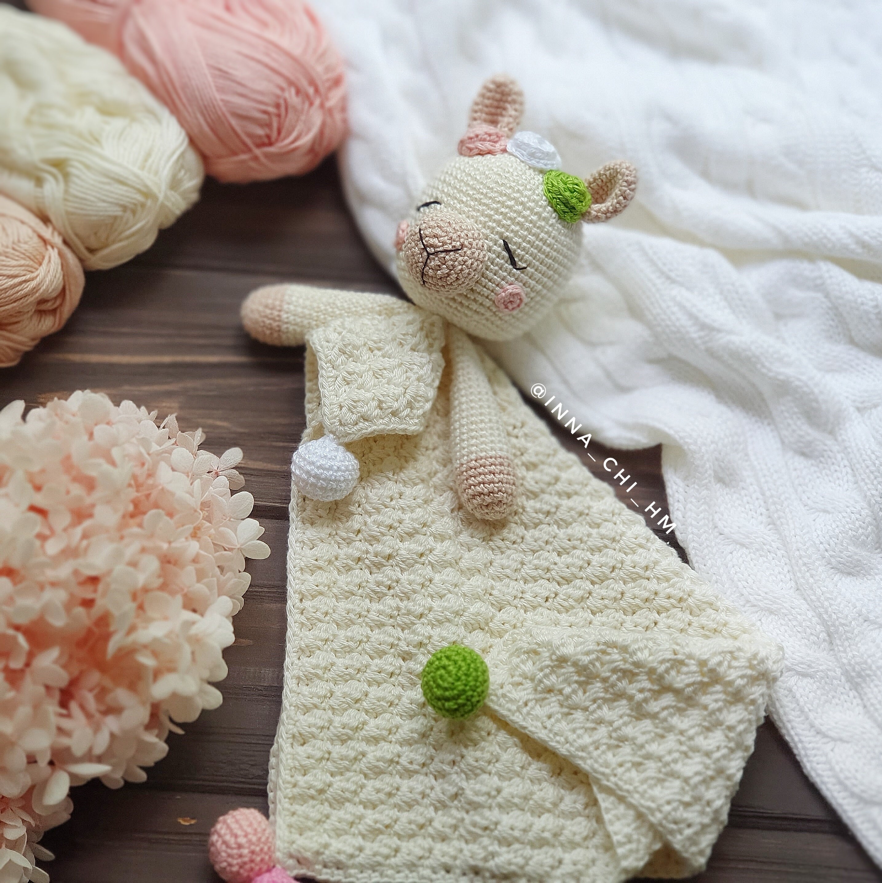 PATTERN ONLY Llama Lovey Blanket Llama Baby Security Blanket Llama Snuggler PDF Crochet Tutorial in English Spanish Etsy Canada
