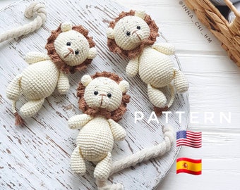 Lion Toy Crochet PATTERN | Lion Small Toy | Safari Animal Toy | Easy To Follow PDF PATTERN