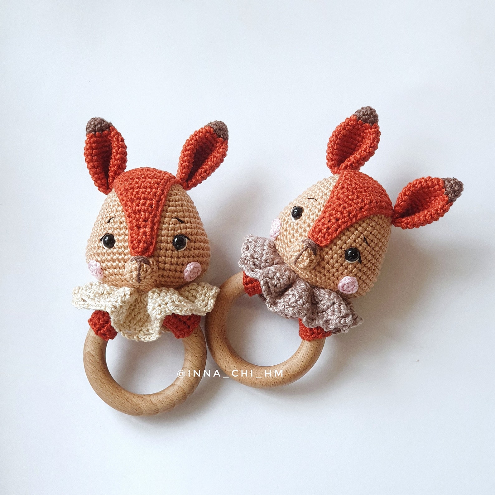 PATTERN ONLY Squirrel Baby Rattle Squirrel Amigurumi Toy Etsy