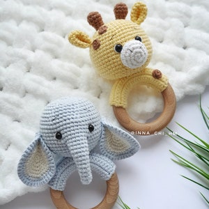 Set of 3 patterns ELEPHANT, GIRAFFE and KOALA Crochet Safari Animal Patterns Amigurumi Toys Easy to follow Pdf Patterns image 9