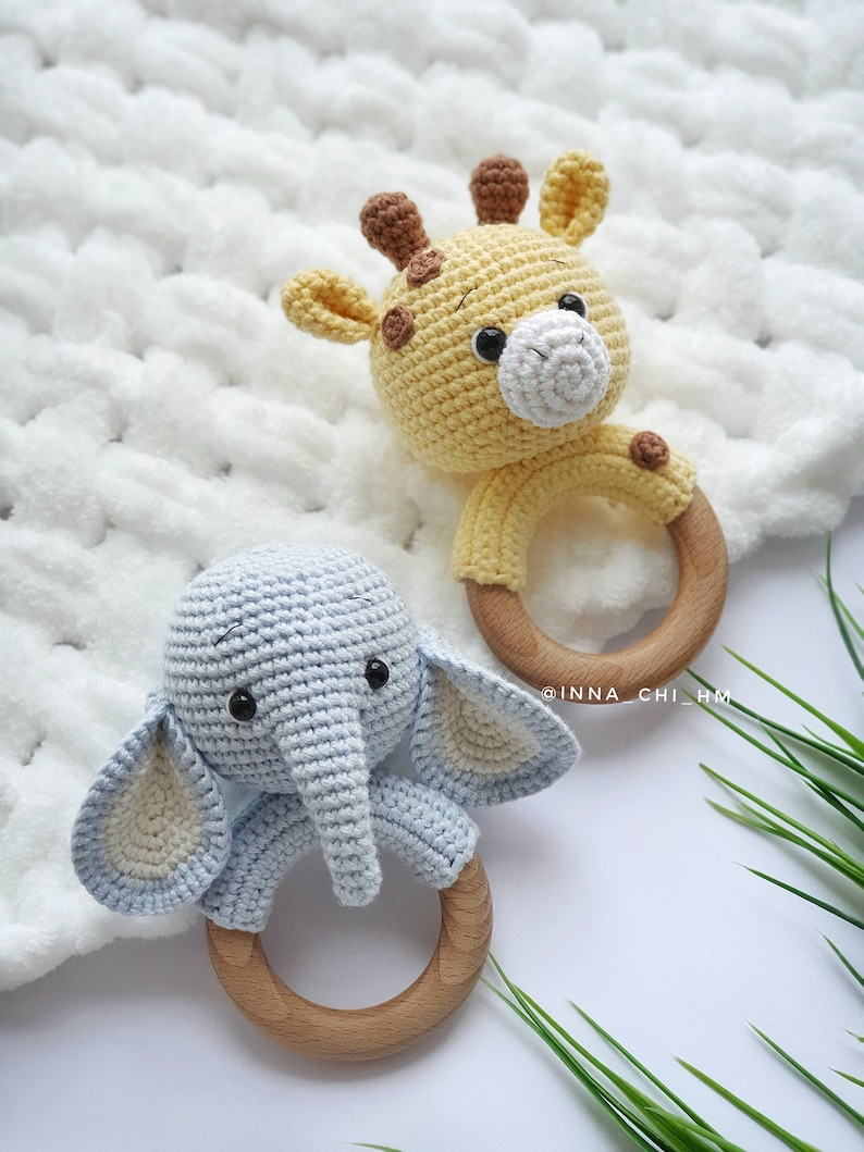 Set of 3 patterns ELEPHANT, GIRAFFE and KOALA Crochet Safari Animal Patterns Amigurumi Toys Easy to follow Pdf Patterns image 9