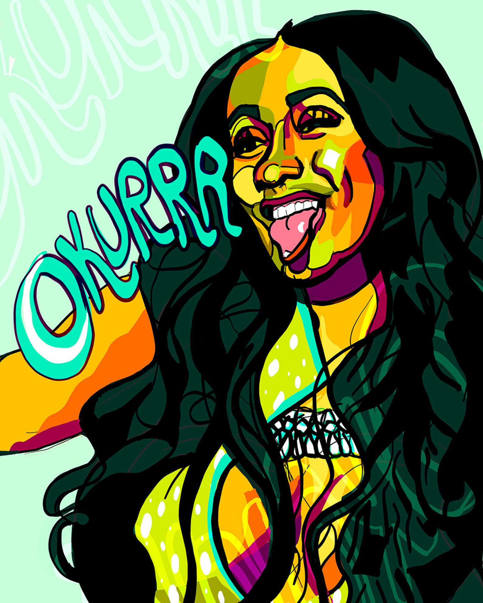 Cardi B Poster Print, Pop Art, Wall Art, Birthday Gifts, Hip-hop/rap ...