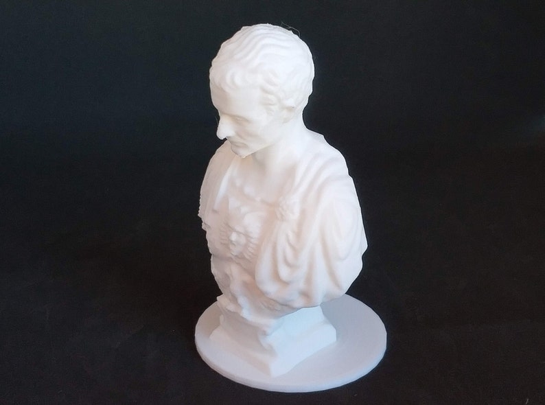 3D Printed Julius Caesar Bust Pencil Pen Brush Holder Desktop Etsy
