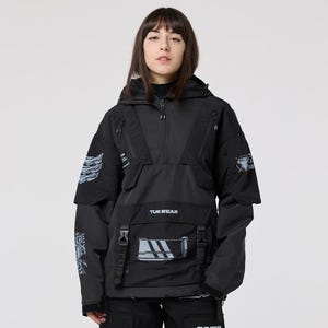 Mecha Jacke, Cyberpunk Techwear Jacke, futuristische Kleidung, Harajuku Streetwear