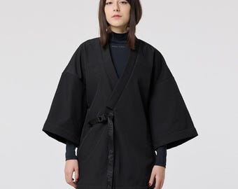 Urban futuristic noragi, japanese haori cardigan, urban streetwear kimono