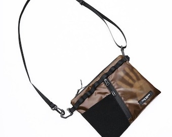Cyberpunk utility crossbody, techwear unisex shoulder bag, functional urban accessory